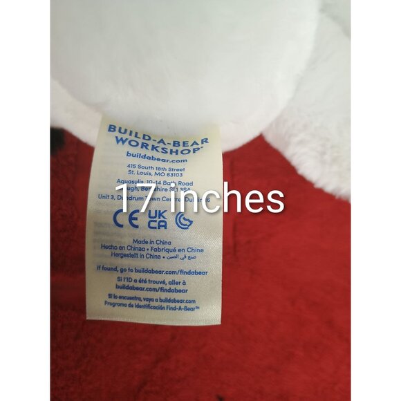 Build-A-Bear Workshop Pochacco Plush Toy 17" White & Black Stuffed Animal - Picture 8 of 9